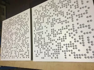 Normal Design W Akustikplatte Akustikplatte Akustikplatte Holz+Schaum weiß  - Bild 1 von 3