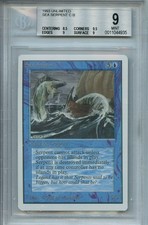 MTG Unlimited Sea Serpent BGS 9 (9.0) Mint card  WOTC Amricons 4935 BC5