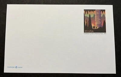 2002 Original U.S. 23C Post Card Sc# UX381 Carlsbad Cavern MNH - Image 1 of 2