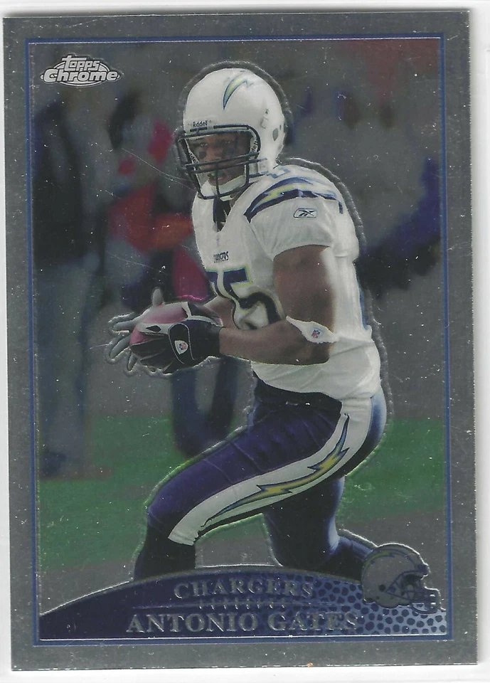 2009 Topps Chrome #TC43 Antonio Gates San Diego Chargers Kent State Future HOF - Image 1 of 1