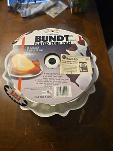 Vintage New Nordic Ware Aluminum Bundt Fluted Cake Pan, 6 & 12 Cup, Set of 2 USA - Picture 1 of 5