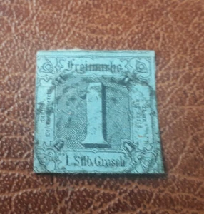 Thurn und Taxis, Freimarke 1 Silb.Grosch, hellblau - Bild 1 von 2