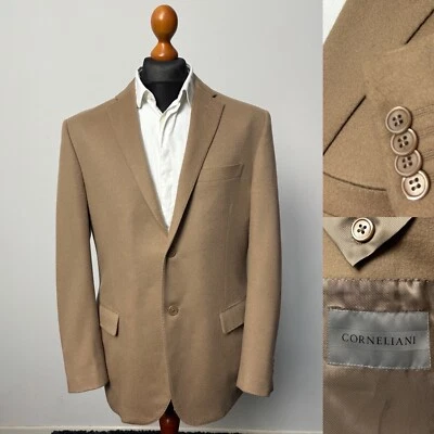 Corneliani 2 buttons wool cashmere camel blazer jacket IT54 US44 p2p 22 fresh - Image 1 of 4