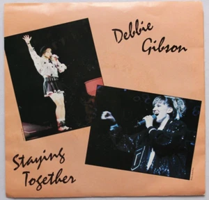 DEBBIE GIBSON STAYING TOGETHER / DUB EDIT 45 7" SINGLE & PICTURE SLEEVE VG++ - Picture 1 of 2