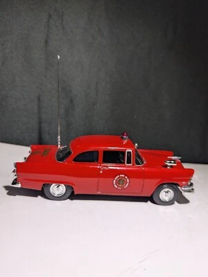 NIB 1997 VTG FIRST GEAR DIE CAST REPLICA RED FORD 1956 TUDOR CAR NY CHIEFS - Image 1 of 4