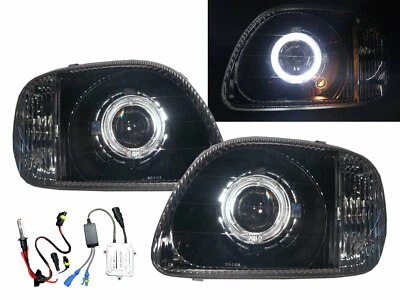 Faro Proyector Micra K11 98-02 Guía LED Ojo de Ángel Negro para NISSAN RHD Foto 1 de 3