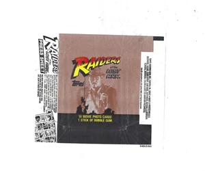 PACK DE CERA RAIDERS OF THE LOST ARK Envolvedora Harrison Ford Indiana Jones 1981 Topps - Imagen 1 de 2