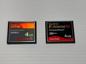 SanDisk Extreme III & Ultra 4GB CompactFlash 30MB/s CF memory card  - Picture 1 of 1