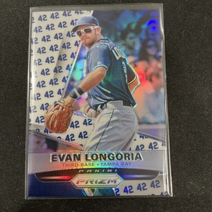 2015 Panini Prizm Jackie Robinson Prizms /42 Evan Longoria #64