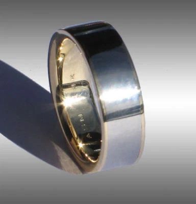 MISIÓN VOLADA SR-71 MIRLO TITANIO ANILLO PARTE RELIQUIA EN ORO 14K Foto 1 de 4