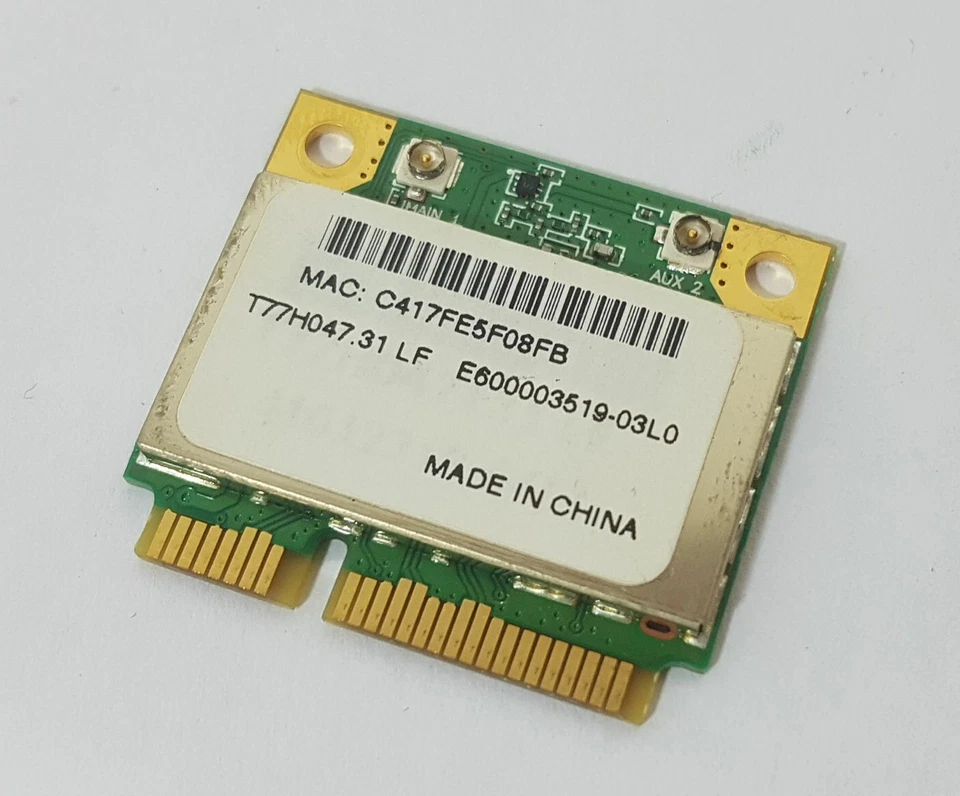 Wlan Wifi Atheros AR5B93 Wiireless Lan Card aus Notebook Acer Aspire 5740g - Image 1 of 1