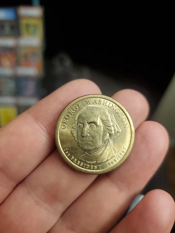 Rare George Washington Dollar Coin 1789-1797 Mid Condition Cover