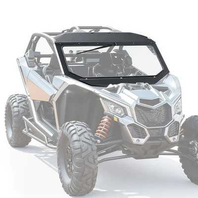 Glass Front Windshield w/ Wiper for Can-Am Maverick X3 DS Turbo 2017+ 2025 ATV Foto 1 de 4