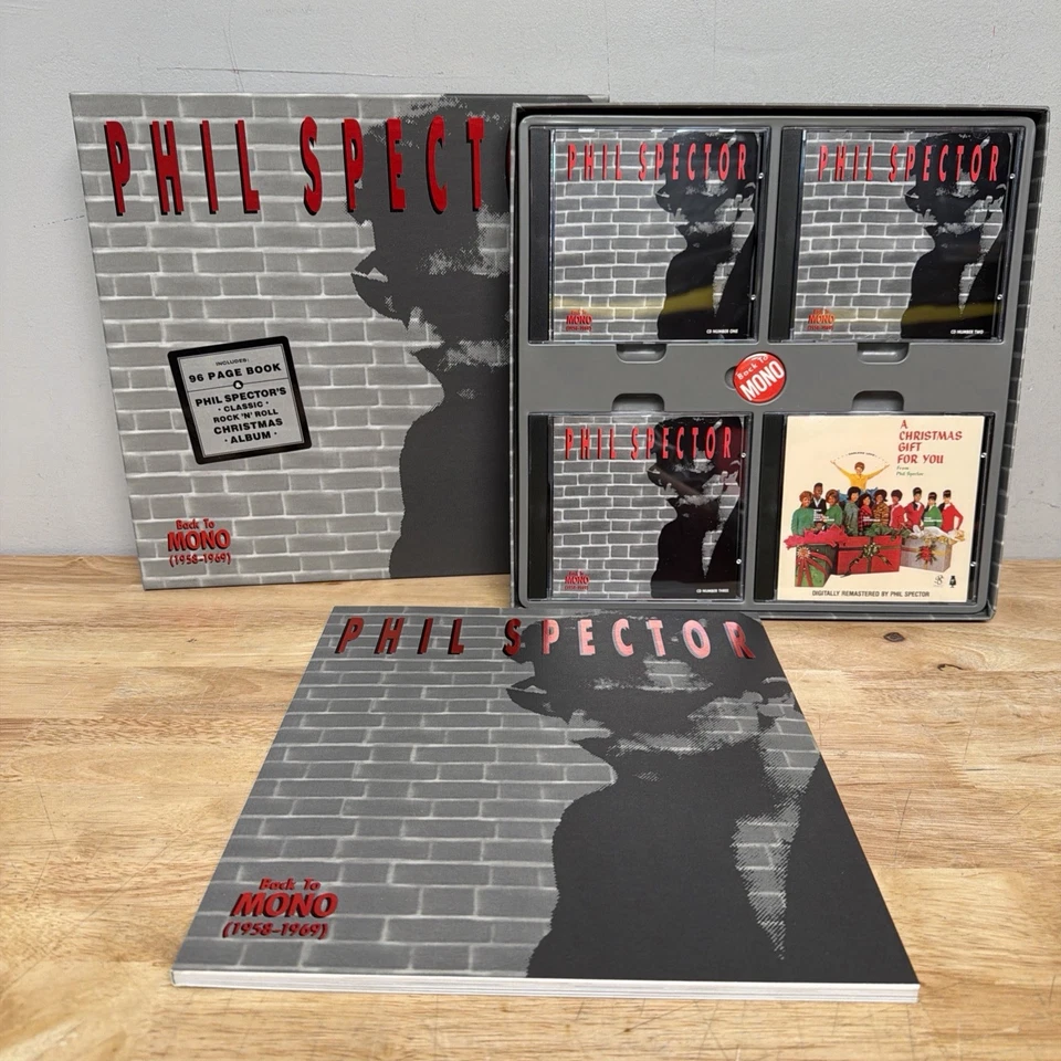 PHIL SPECTOR BACK TO MONO COLLECTIBLE SET (1958-1969) - 4CD BOXSET W/ BOOK & PIN Foto 1 de 2