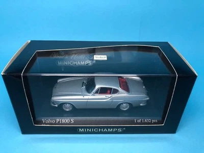 Minichamps 1/43 Volvo P1800 S plateado modelo coche coleccionable exhibición clásica Foto 1 de 4