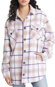 Thread & Supply Franela Cuadros Chaqueta Abrigo Anthropologie Talla S - Imagen 1 de 6