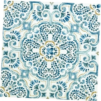  Azulejos de piso FP2477 Fontaine pelar y pegar 12" L x 12" W x 0,06" T azul Foto 1 de 4