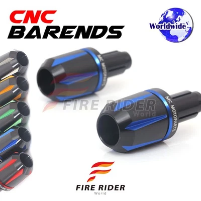JET6 CNC Blue Bar Ends Pair For Aprilia SMV DORSODURO 750 14 15 16 17 18 19 - Image 1 of 4