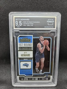 Boleto Jett Howard 2023-24 Panini Contenders primera ronda radiocontrol novato/149 #53 AC 9,5 - Imagen 1 de 3