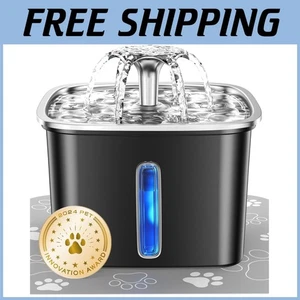 Luxus Edelstahl Haustierbrunnen, 5-stufige Filtration - Bild 1 von 11