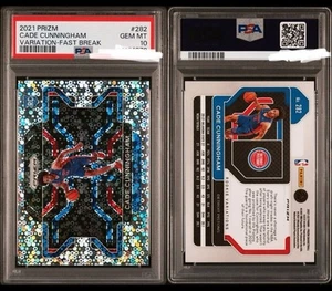 2021-22 Prizm #282 Cade Cunningham Fast Break Disco Variation PSA 10 Rookie RC - Picture 1 of 1