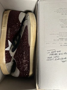 GOLDEN GOOSE Star Patch Glitzer, Leder & Wildleder Sneaker Gr. 39 - Bild 1 von 14