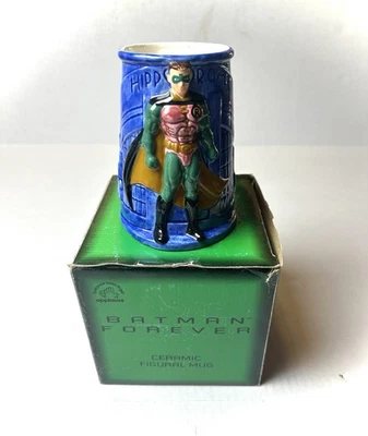 Figura de colección Batman Forever Robin taza de cerámica aplausos 1995 en caja nueva Foto 1 de 4