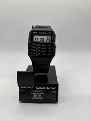 Casio Calculator Watch DataBank Water Resistant Black DB02 NEW(AAY) - Image 1 of 4