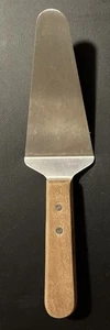 Update International 10 Inch Pastry Server- Wooden Handle - Stainless Steel- EUC - Picture 1 of 7