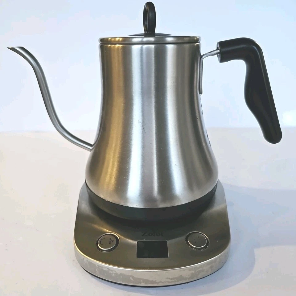 Zolot Electric Gooseneck Kettle Stainless Steel Finish Model SKY-001 WORKS 1689 - Image 1 of 4