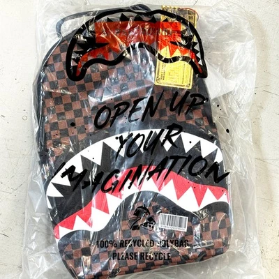 *NEW* SPRAYGROUND Check 2 Emboss Backpack BROWN (B8232) 👍 - Image 1 of 4