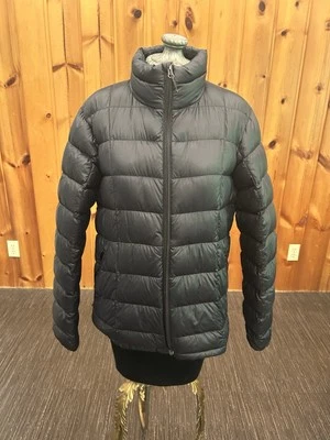 Chaqueta acolchada REI CO-OP GRANDE negra de plumón de manga larga para mujer ~ LEER Foto 1 de 4