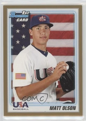 Bowman Draft Picks Gold Matt Olson 2010 #BDPP104 Foto 1 de 3