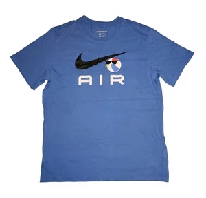 Nike Shirt Mens Medium M Nike Air Beach Ball 2019 Summer Blue CI2182-402 - Picture 1 of 24