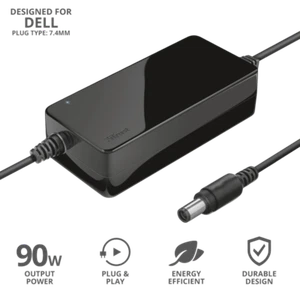 Trust Caricabatteria per laptop da 90 W per Dell 7.4mm Alimentatore PC portatile - Imagen 1 de 11
