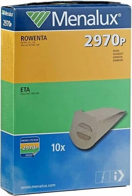 MENALUX 900196695 2970 P SACCHETTI PER SCOPA  ROWENTA-GISOWATT-BISSELL-ETA Sting - Immagine 1 di 2