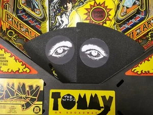 Data East Tommy Pinball Machine Blinders - Not Including Eye Stickers - Picture 1 of 7