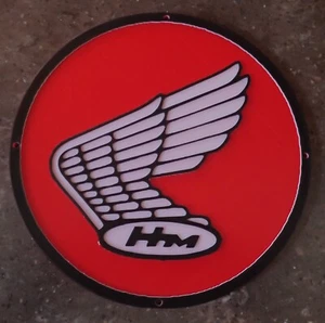 8" Honda Motorcycles Vintage Logo custom 3D printed sign for man cave or garage - Picture 1 of 10