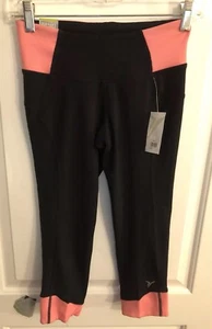 Brand New. Old Navy Brand Fitted Active Capris Size: XSmall. Pink & Black. - Picture 1 of 9