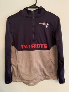 NFL team apparel Patriots hooded pull over sweatshirt youth size large 14/16 - Picture 1 of 2