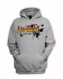Herbalist 420 Cannabis Herren Hoodie - Kapuzenpullover Unkraut Hydroponik - Bild 1 von 3