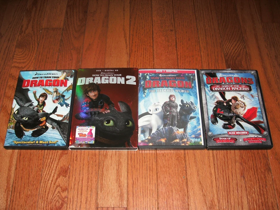 How to Train Your Dragon trilogy on DVD. Plus bonus Dragons DVDs - Image 1 of 1