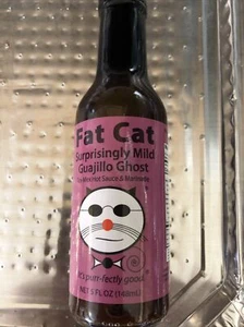 Surprisingly Mild Guajillo Ghost Tex-Mex Hot Sauce and Marinade by Fat Cat 1 - Picture 1 of 2