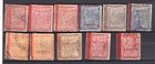 PANAMA LOT, 12 STAMPS, (MAPS W/OVERPRINT) W/ERRORS