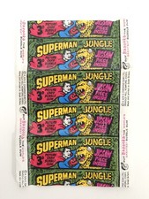 Vintage rare A&BC Chewing Gum Bazooka Joe Superman In The Jungle Wax Wrapper Exc
