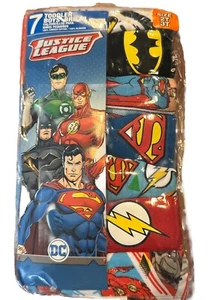Justice League Toddler Boys Underwear Briefs 7 Pack 2T/3T DC Comics Super Heros - Picture 1 of 7