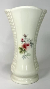 IRISH DONEGAL PARIAN PORCELAIN Vase with IRISH ROSE 6.75" H - Picture 1 of 8