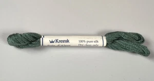 KREINIK Soie d’Alger Pure Silk Floss Made In France Embroidery Thread Green - Picture 1 of 6