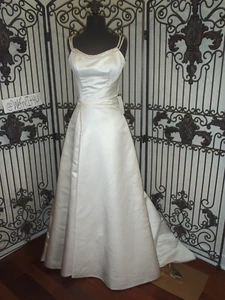 P73 MAGGIE SOTTERO 2178 SZ 8 WHITE CORSET BEADED $1499 WEDDING DRESS - Picture 1 of 13