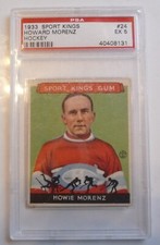 1933 SPORT KINGS HOCKEY #24 HOWARD MORENZ HOF CANADIENS PSA 5 -EX NICE CARD!